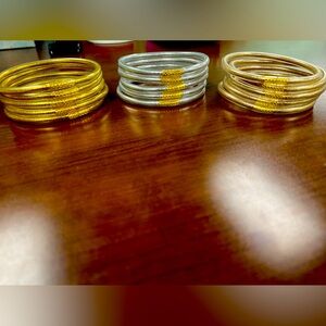 Size M bangle bracelets